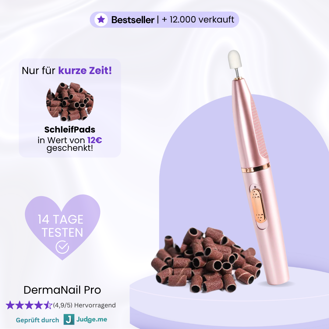 Pediküre Set  All-in-One + (Gratis 12 Aufsätze inkl. Schleifringe)